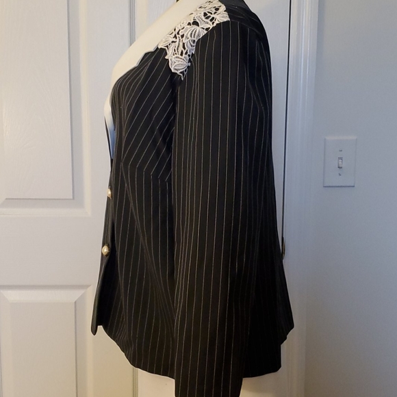 Vintage Robert Too Pinstriped Jacket - Size 18W - Picture 5 of 9